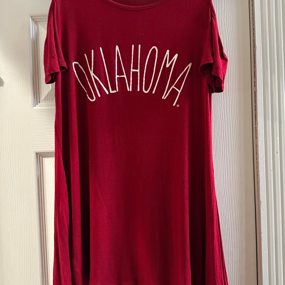 Red Graphic Women's Top Oklahoma University